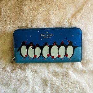 BNWT - Kate Spade New York, Lg Continental Wallet, Arctic Friends